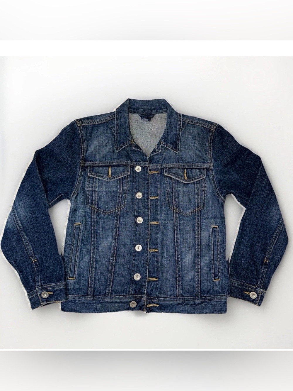 Polo Ralph Lauren Girls Medium 12/14 Dark Wash Denim Jacket Button Front